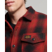 Superdry Vintage Miller Wool Overshirt Redwood Check