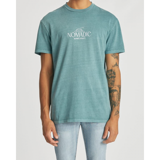 Nomadic Paradise Motion Relaxed Tee Pigment Sea