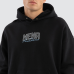Nena and Pasadena Contained Relaxed Hoodie Anthracite Black