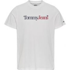 Tommy Jeans Regular Essential Multi Logo Tee White