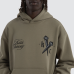 Kiss Chacey Nailed Relaxed Hoodie Khaki