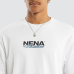 Nena and Pasadena Demand Box Fit Tee White