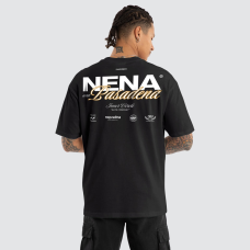 Nena and Pasadena Demand Box Fit Tee Jet Black