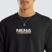 Nena and Pasadena Demand Box Fit Tee Jet Black