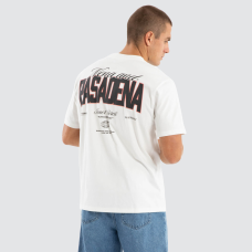 Nena and Pasadena Distance Classic Tee Natural White