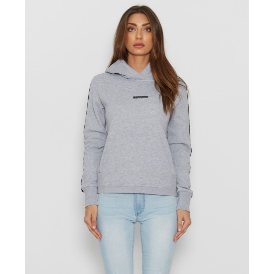 Nena and Pasadena Game Changer Hooded Sweater Grey Marl Wmn
