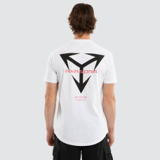 Nena and Pasadena Finest Dual Curved Tee White Nena and Pasadena Finest Dual Curved Tee White