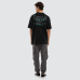 Nena and Pasadena Hybrid Box Fit Tee Anthracite Black
