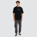 Nena and Pasadena Hybrid Box Fit Tee Anthracite Black