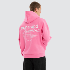 Nena and Pasadena Limitless Box Fit Hoodie Pink