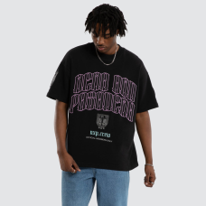 Nena and Pasadena Maverick Loopback Raptor Tee Anthracite Black