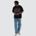 Nena and Pasadena Maverick Loopback Raptor Tee Anthracite Black