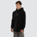Nena and Pasadena Peak Dual Curved Hoodie Jet Black