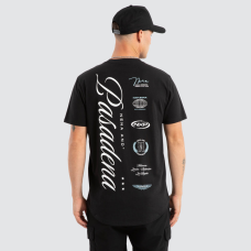 Nena and Pasadena Pledge Dual Curved Tee Jet Black