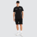 Nena and Pasadena Pledge Dual Curved Tee Jet Black