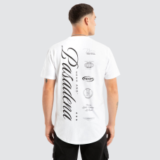Nena and Pasadena Pledge Dual Curved Tee White