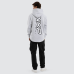 Nena and Pasadena Podium Dual Curved Hoodie Grey Marle