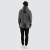 Nena and Pasadena Public Dual Curved Hoodie Charcoal/Asphalt