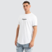 Nena and Pasadena Deliberate Dual Curved Tee White