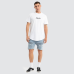 Nena and Pasadena Deliberate Dual Curved Tee White
