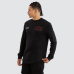 Nena and Pasadena Distance Dual Curved Sweater Jet Black
