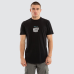 Nena and Pasadena Stronger Dual Curved Tee Jet Black