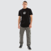 Nena and Pasadena Stronger Dual Curved Tee Jet Black