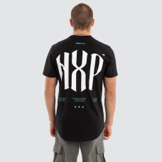 Nena and Pasadena Stronger Dual Curved Tee Jet Black