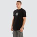 Nena and Pasadena Stronger Dual Curved Tee Jet Black