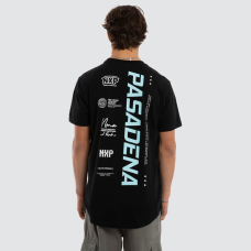 Nena and Pasadena System Dual Curved Tee Jet Black
