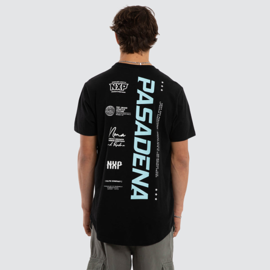 Nena and Pasadena System Dual Curved Tee Jet Black