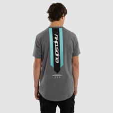 Nena and Pasadena Central Dual Curved Tee Charcoal Nena and Pasadena Central Dual Curved Tee Charcoal