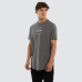 Nena and Pasadena Central Dual Curved Tee Charcoal