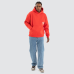 Nena and Pasadena United Relaxed Hoodie Poppy Red