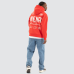 Nena and Pasadena United Relaxed Hoodie Poppy Red