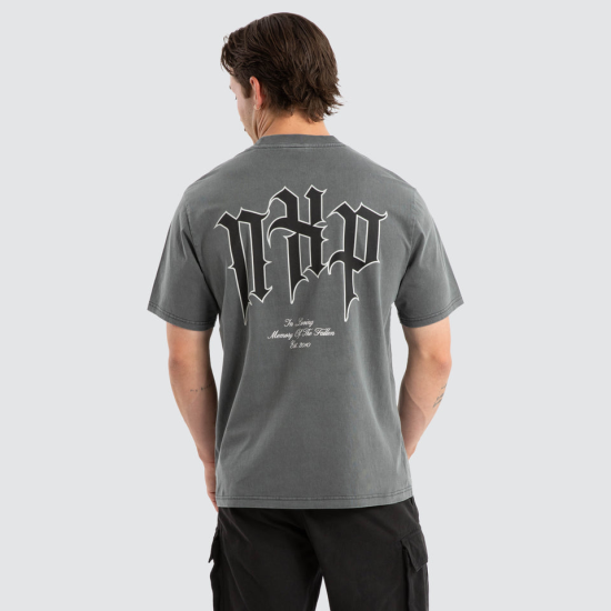 Nena and Pasadena Prevail Classic Tee Pigment Charcoal Nena and Pasadena Prevail Classic Tee Pigment Charcoal