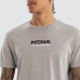 Nena and Pasadena Veered Dual Curved Tee Pigment Paloma