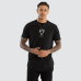Nena and Pasadena Wave Dual Curved Tee Jet Black