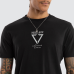 Nena and Pasadena Wave Dual Curved Tee Jet Black