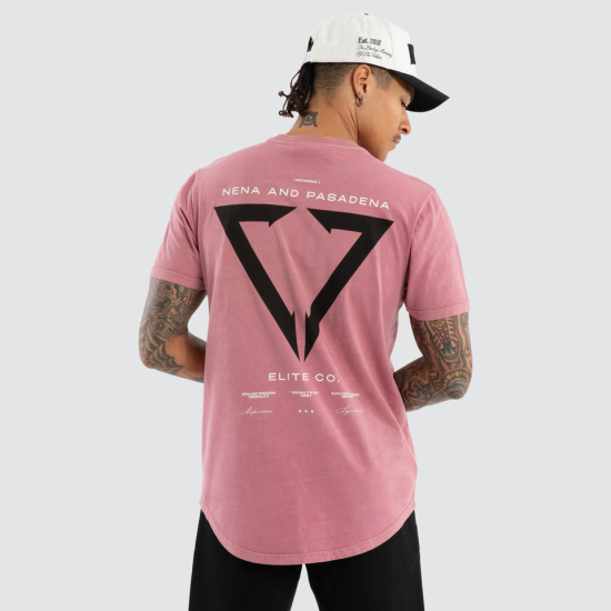 Nena and Pasadena Wave Dual Curved Tee Pigment Mesa Rose