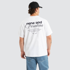 Nena and Pasadena Written Classic Tee White