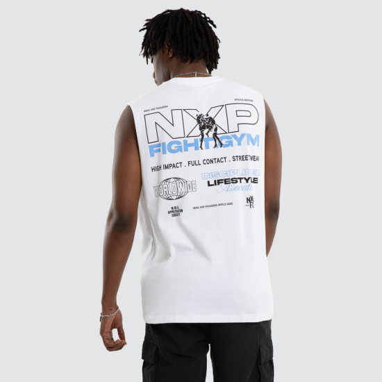 Nena and Pasadena Script Relaxed Muscle White