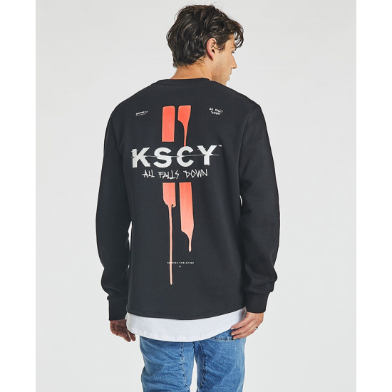 Kiss Chacey Oakwood Layered Sweater Jet Black