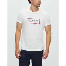 Tommy Hilfiger Box Outline Tee White