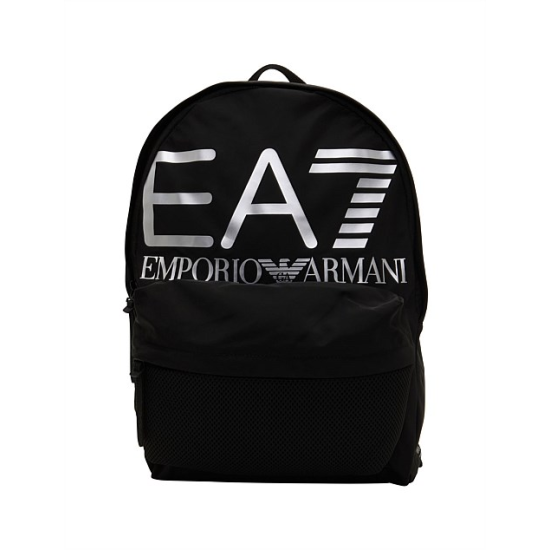 EA7 Emporio Armani Oversized Logo Back Pack Black/Silver