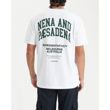 Nena and Pasadena Overview Relaxed Tee Optical White
