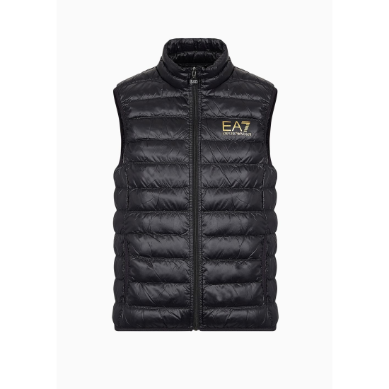 EA7 Emporio Armani Packable Core Identity Gilet Black/Gold