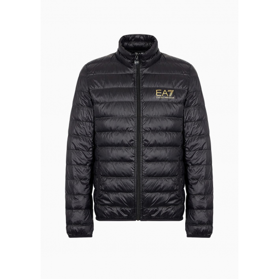 EA7 Emporio Armani Packable Core Identity Puffer Jacket Black/Gold