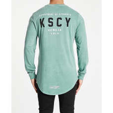 Kiss Chacey Petition Dual Curved Long Sleeve T-Shirt Pigment Trellis
