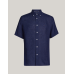 Tommy Hilfiger Pigment Dyed Linen R/F S/S Shirt Carbon Navy